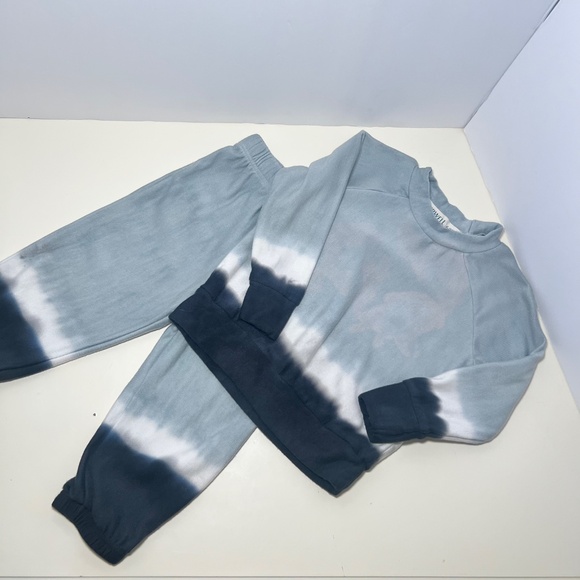 FAIRWELL Blue Tie Dye Jogger and Long Sleeve Set Very Soft FAIR CONDITION - Picture 2 of 5